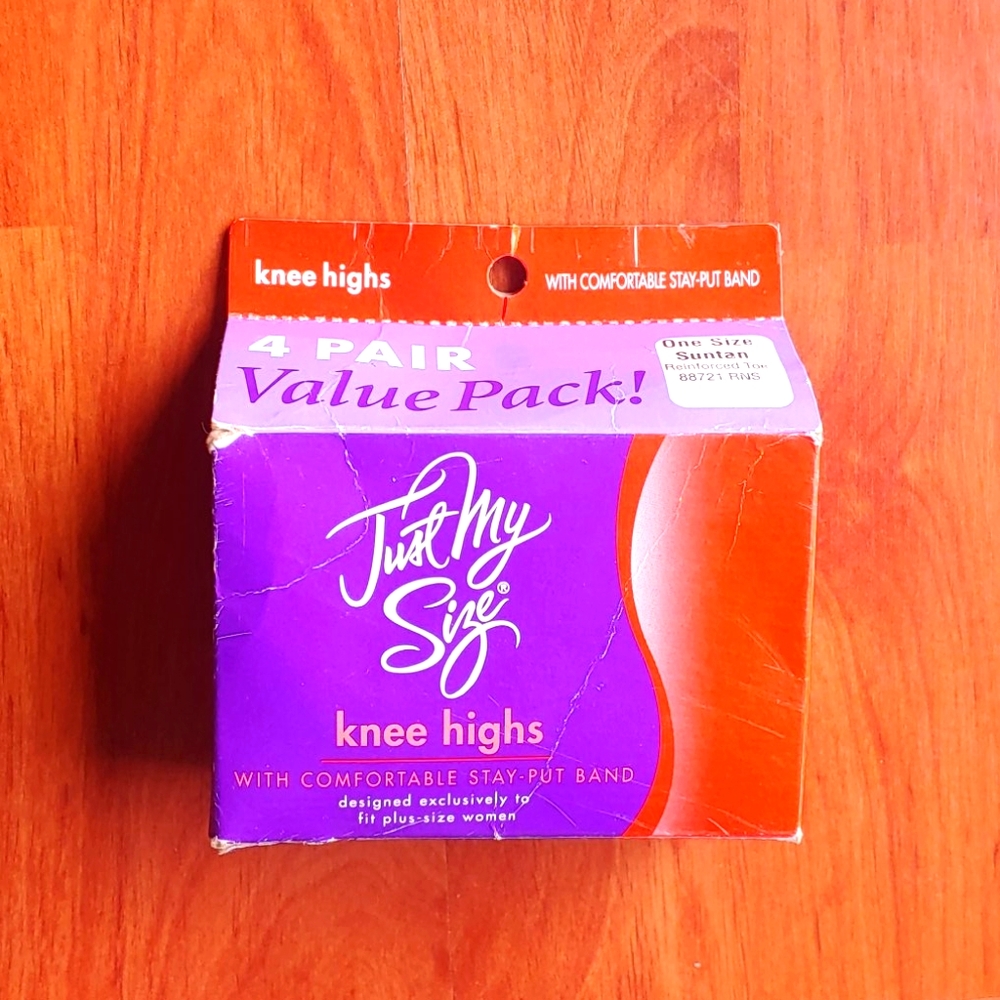 Just My Size Knee Highs Panty Hose Plus Size